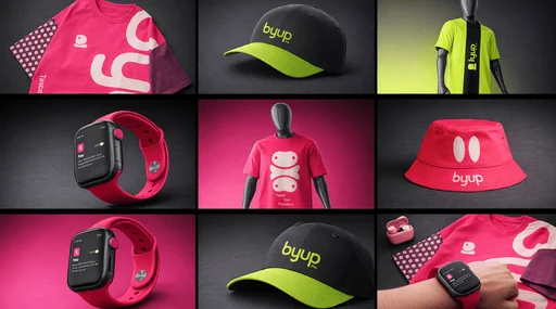 Merchandising Byup: cappellini, magliette e accessori